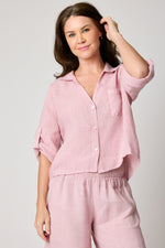 V-neck One Pocket Roll Up Sleeve (7 Colors)