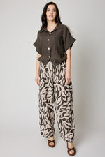 Chocolate Pattern Linen Pant