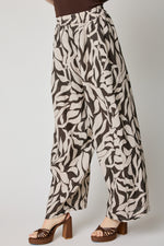 Chocolate Pattern Linen Pant