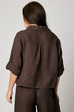 V-neck One Pocket Roll Up Sleeve (7 Colors)