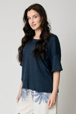 Boxy Linen Knit Tee (6 Colors)
