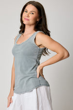 Raw Edge Knit Tank (4 Colors)