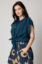 Short Sleeve Voile Blouse (4 Colors)