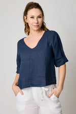 V-neck Crop Tee (6 Colors) - Jacqueline B Clothing