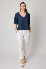 V-neck Crop Tee (6 Colors) - Jacqueline B Clothing