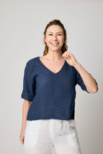 V-neck Crop Tee (6 Colors) - Jacqueline B Clothing