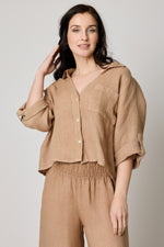 V-neck One Pocket Roll Up Sleeve (7 Colors)