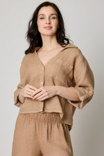 V-neck One Pocket Roll Up Sleeve (7 Colors)