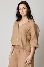 V-neck One Pocket Roll Up Sleeve (7 Colors)