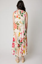 Italian Floral Halter Dress