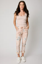 Spring Rosette Italian Stretch Pant (2 Colors)