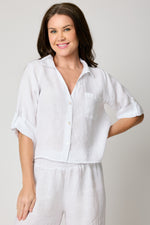 V-neck One Pocket Roll Up Sleeve (7 Colors)