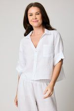 V-neck One Pocket Roll Up Sleeve (7 Colors)