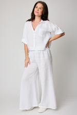 V-neck One Pocket Roll Up Sleeve (7 Colors)