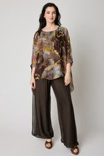 Italian Silk Pant Chocolate