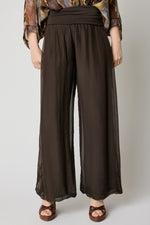 Italian Silk Pant Chocolate