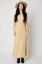 Suede Maxi Dress