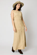 Suede Maxi Dress
