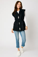 Sleeveless Rhinestone Vest (3 Colors) - Jacqueline B Clothing