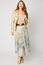 Liquid Gold Faux Leather Jacket - Jacqueline B Clothing
