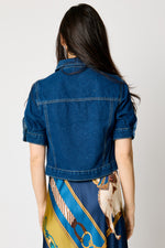 Short Sleeve Denim Jacket - Jacqueline B Clothing