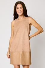 Suede Jumper Dress