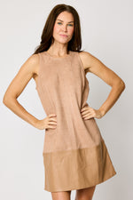 Suede Jumper Dress