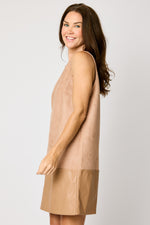 Suede Jumper Dress