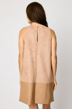 Suede Jumper Dress