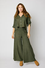 Elastic waist Linen Pant (12 Colors)