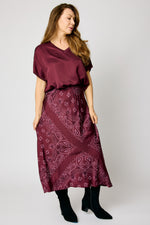 Bandana Satin Biased Skirt (3 Colors)
