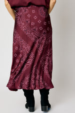 Bandana Satin Biased Skirt (3 Colors)