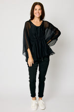 Italian Silk Gather Front Top #32 (3 Colors)