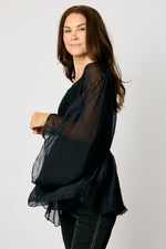 Italian Silk Gather Front Top #32 (3 Colors)