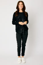 Sequins Front Sweater (4 Colors) - Jacqueline B Clothing