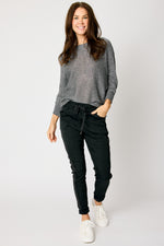 Shimmer Back Bow  Sweater (9 Colors)
