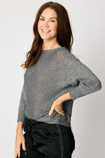 Shimmer Back Bow  Sweater (9 Colors)