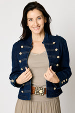 Denim Sgt. Pepper Jacket - Jacqueline B Clothing