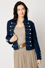 Denim Sgt. Pepper Jacket - Jacqueline B Clothing