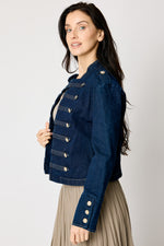 Denim Sgt. Pepper Jacket - Jacqueline B Clothing