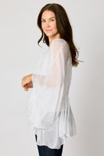 Italian Silk Gather Front Top #32 (3 Colors)