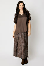 Satin V-Neck Tee (4 Colors)