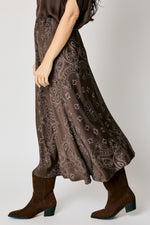 Bandana Satin Biased Skirt (3 Colors)