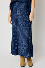 Bandana Satin Biased Skirt (3 Colors)