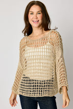 Gold Crochet Sweater