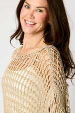 Gold Crochet Sweater