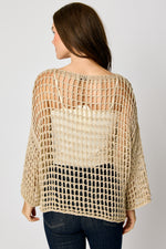 Gold Crochet Sweater