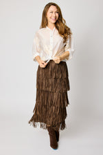 Fringe Skirt Chocolate