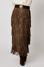 Fringe Skirt Chocolate