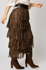 Fringe Skirt Chocolate